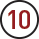 Warranty icon for ten years