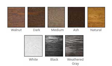 chalet wood stain styles