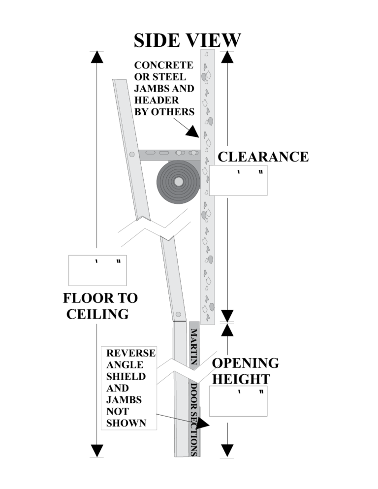 Commercial vertical lift for garage door