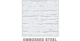 Embossed steel pinnacle texture