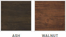 Steel wood finishes